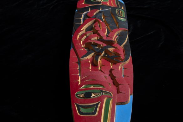 Cedar carving artwork by Yukon Artist Daniel Benjamin Gribben